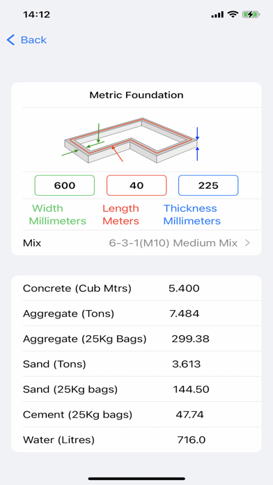 BuildersCalcs Screenshot