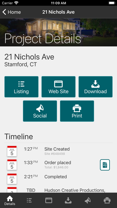 Screenshot 2 of Hudson Creative Productions App