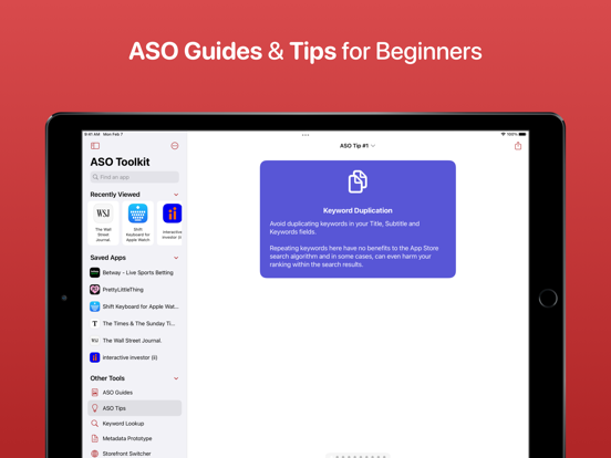 ASO Toolkit by Redbox Mobile iPad app afbeelding 8