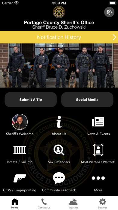 Portage County Sheriff OH Screenshot