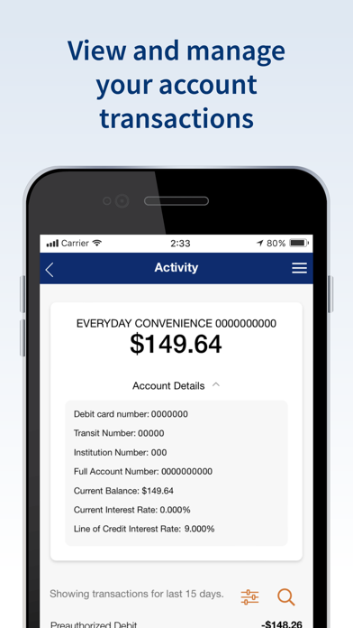 FirstOntario Mobile Banking Screenshot