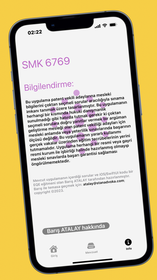 #3. SMK 6769 (iOS) Oleh: Baris Atalay