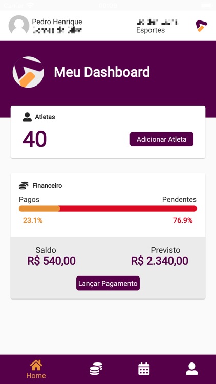 Athletic Gear - Gestão do time