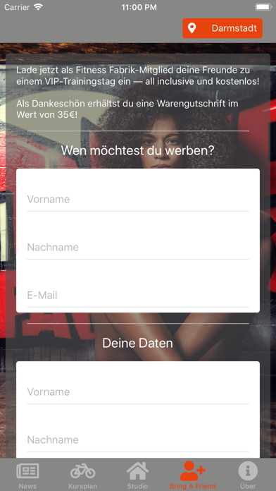 Fitness Fabrik Mobil Screenshot