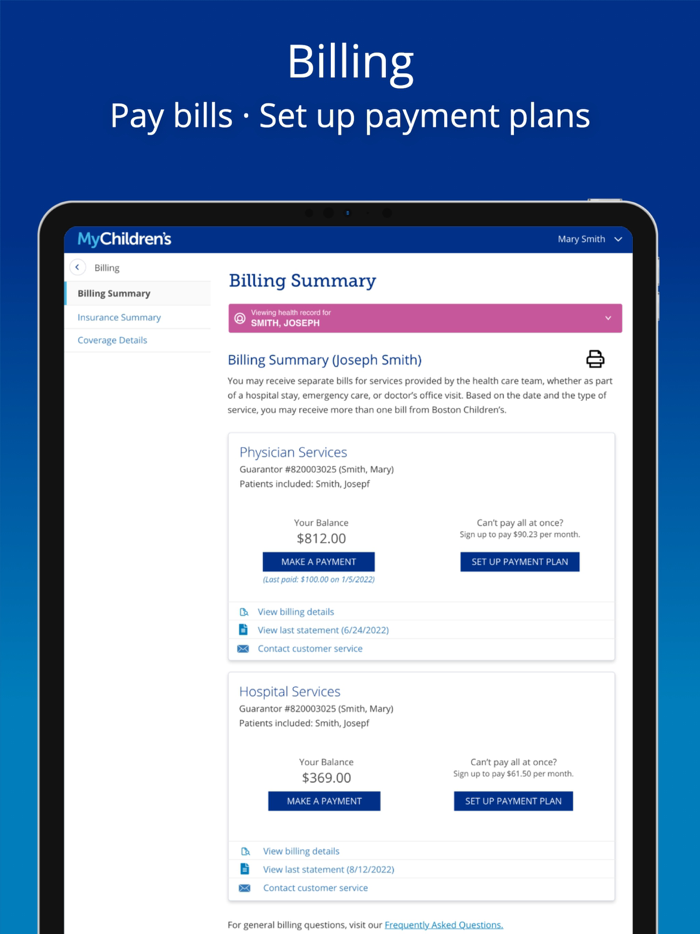 Boston Childrens MyChildrens