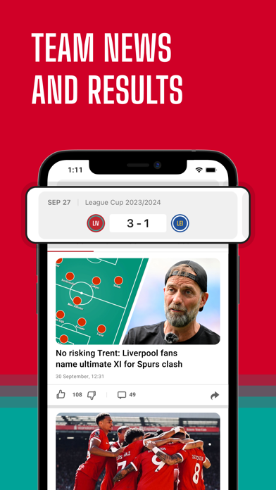 Screenshot #2 pour LFC Live: not official fan app