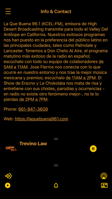 La Que Buena 96.1 Screenshot