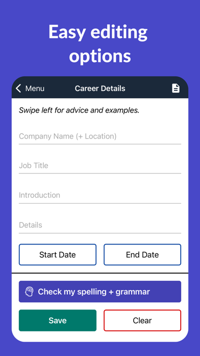 Resume Builder - CV Engineer Screenshot