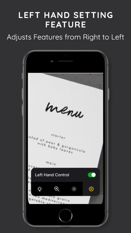 Menu Reader - Magnify & Flash screenshot-3