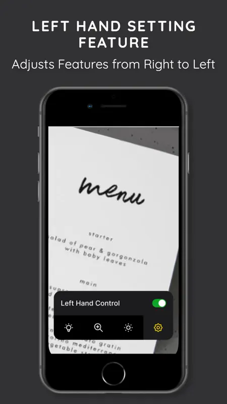 Menu Reader - Magnify & Flash screenshot 4 of 4
