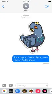 How to cancel & delete pigeon stickers 1