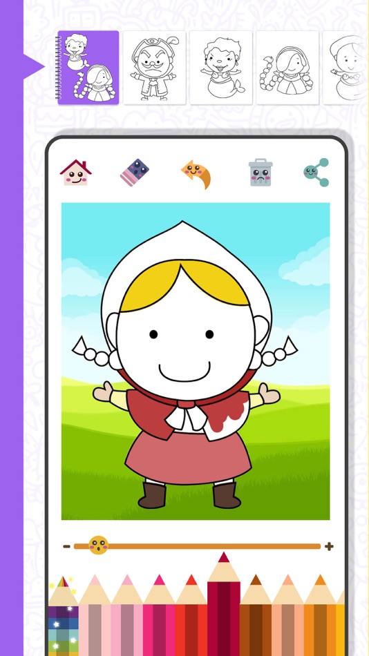 #2. Coloring book and learn (iOS) 由: Classic fairy tales Interactive book for kids