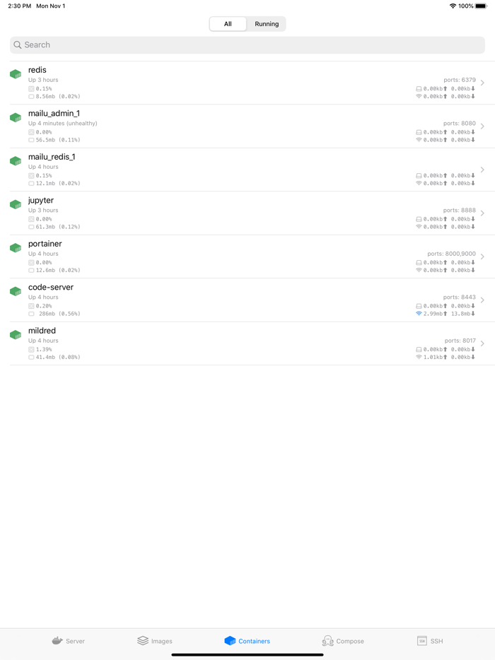 Mildred - Docker SSH Client