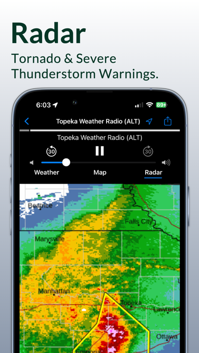 NOAA Weather Radioのおすすめ画像4