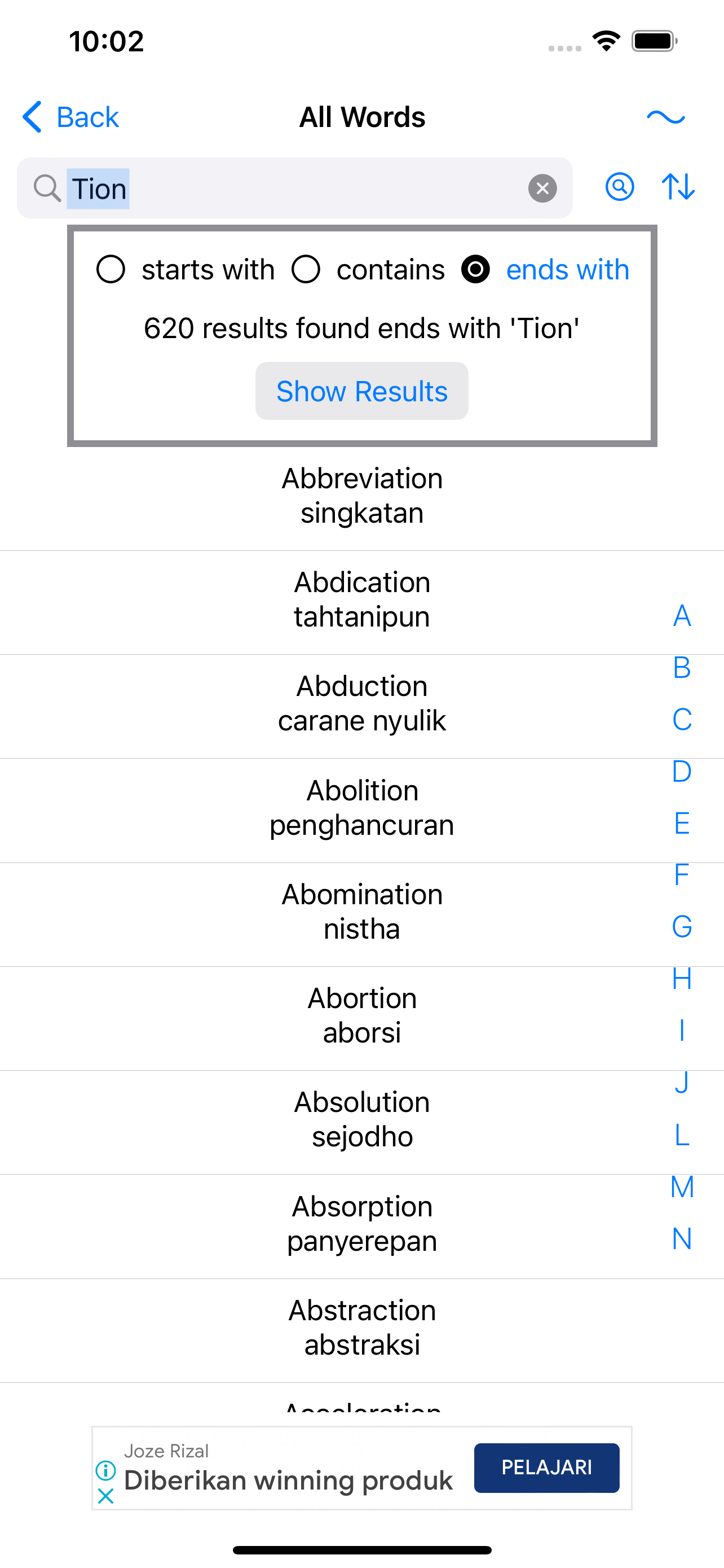 Smart Javanese Dictionary