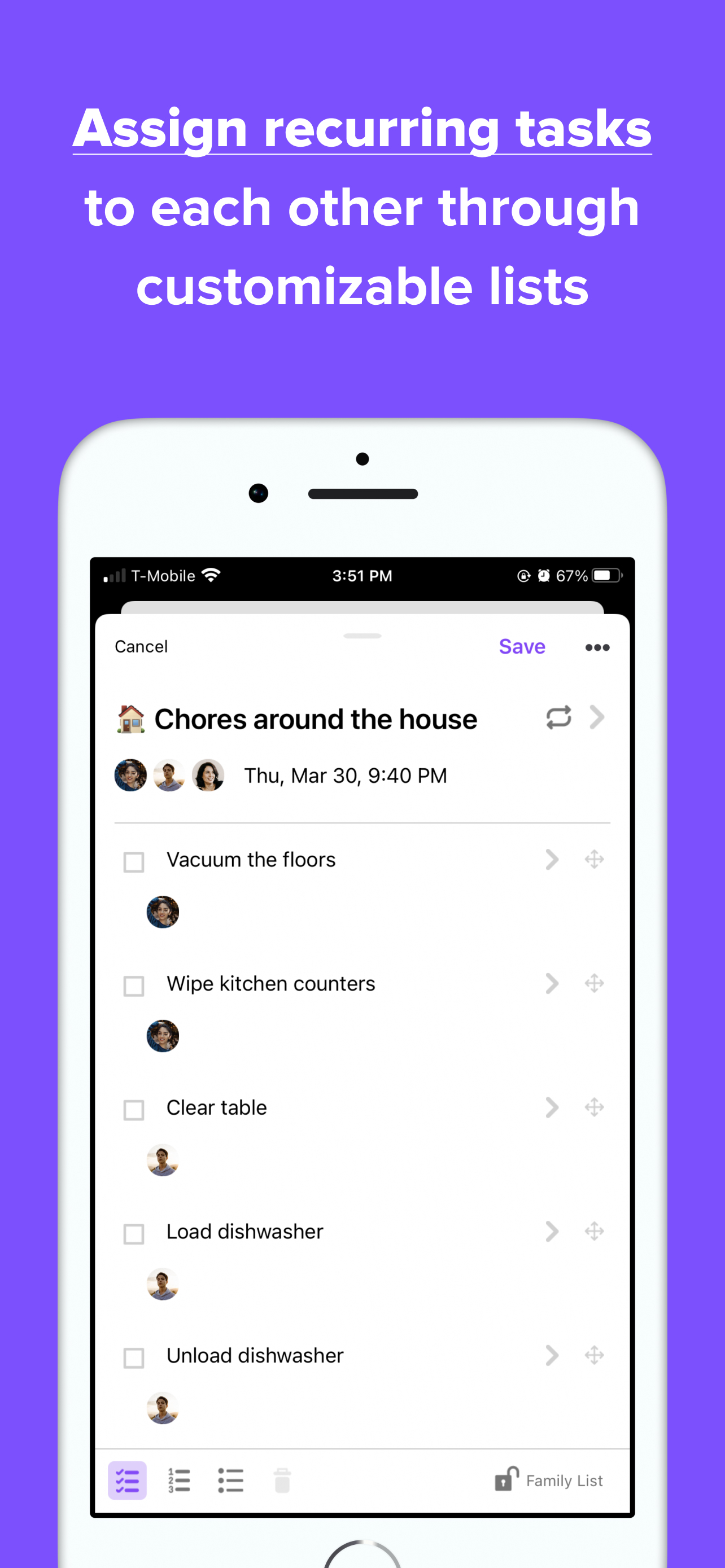 Family Daily - Organizer
