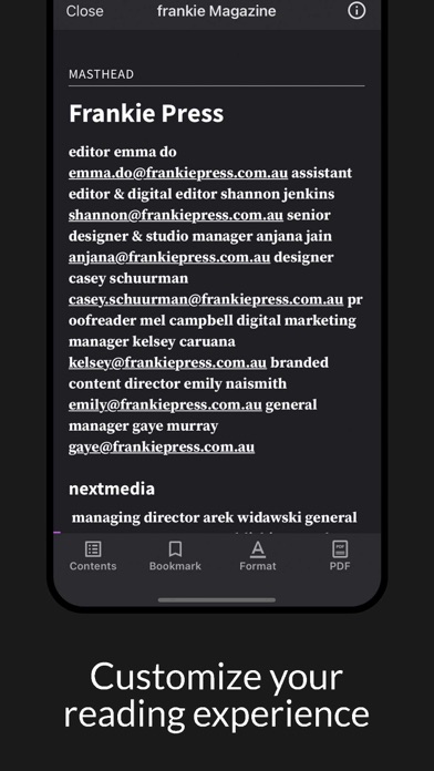 Frankie Magazine Screenshot