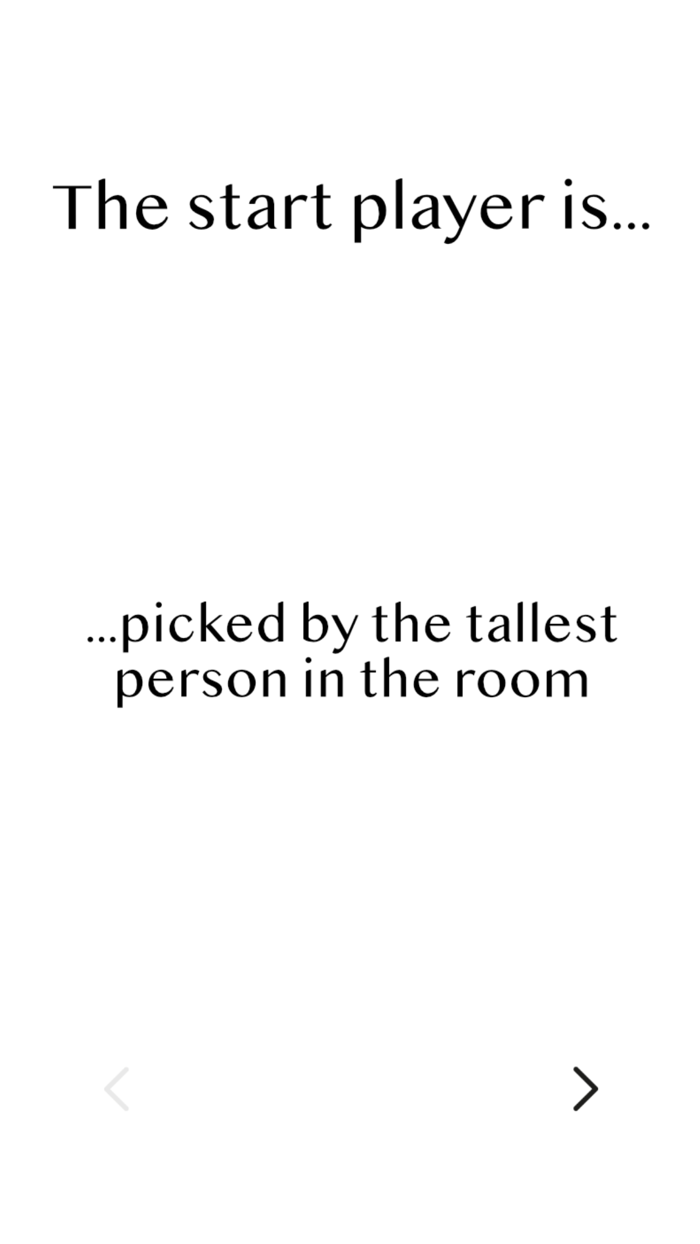 The Start Player Is...