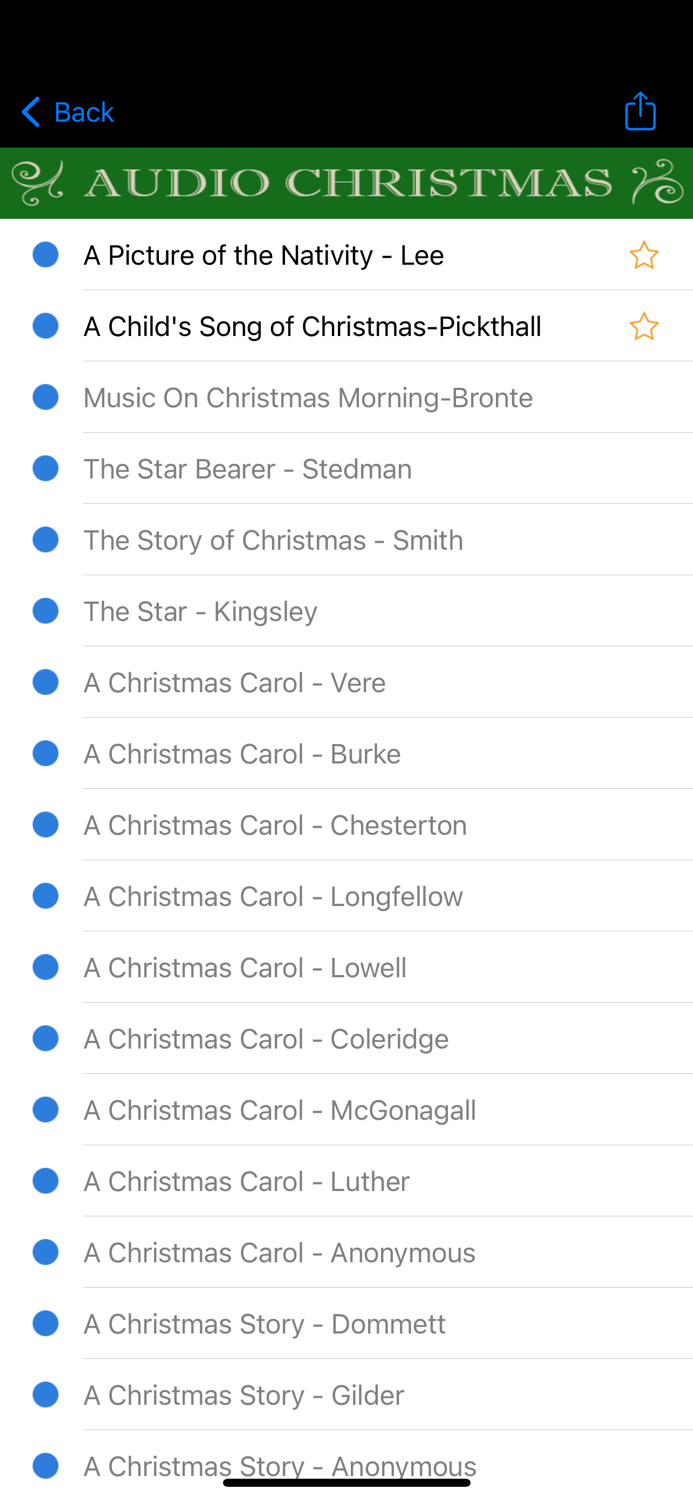 Audio Christmas Stories