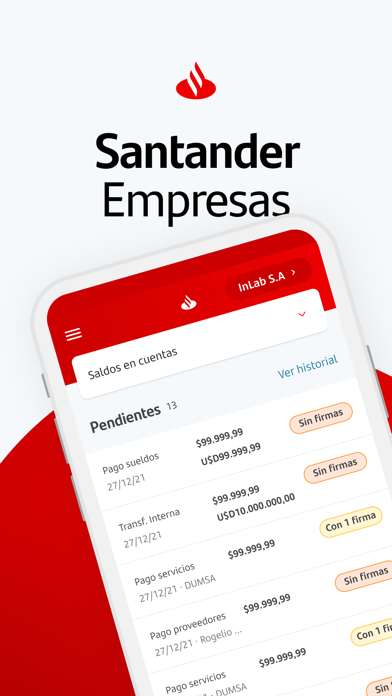 Santander Empresas Uruguay Screenshot