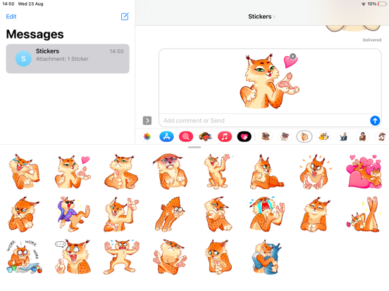 Screenshot #4 pour Tiger Fun Emoji Funny Stickers