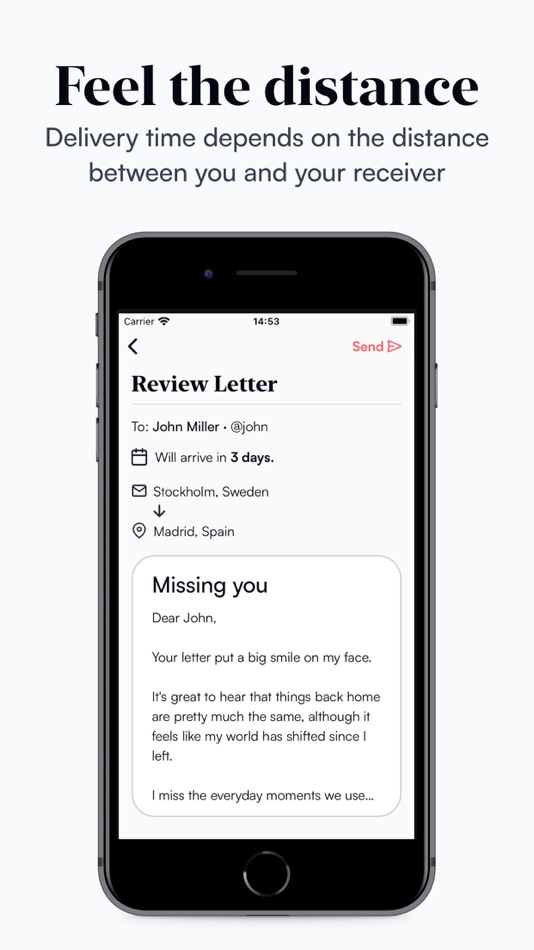 #3. LetterMe: Send Virtual Letters (iOS) Podle: Angel Perez