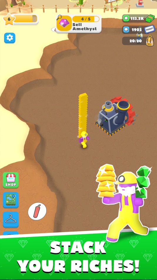#4. Miner Tycoon : Big Dynamite (iOS) 来自: Brew Games