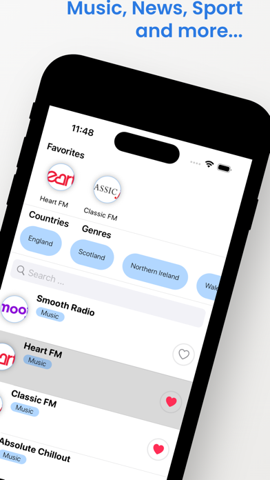 British Radio stations live FM Screenshot