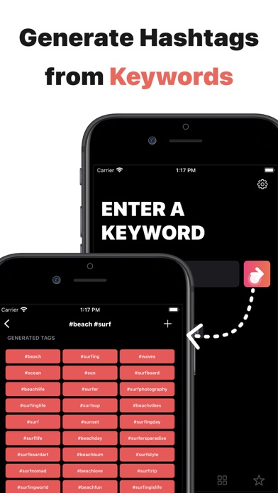 Tags: Hashtag Generator Trends Screenshot