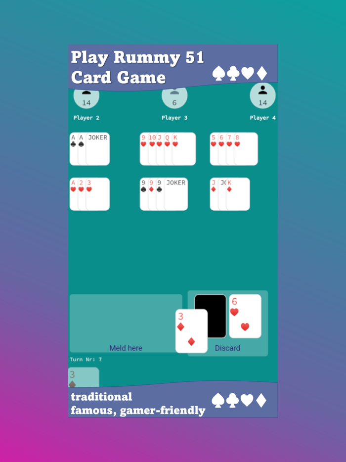 Remi 51 Card Game