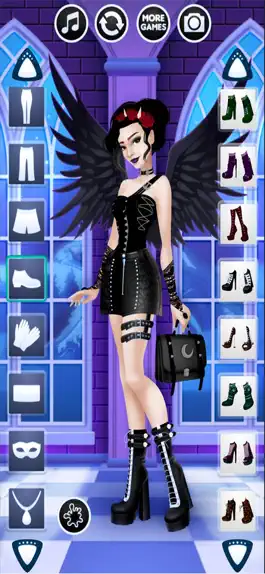 Game screenshot Dark Girl dress Up apk