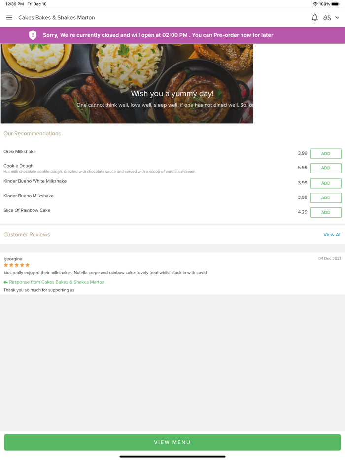 Cakes Bakes and Shakes Marton