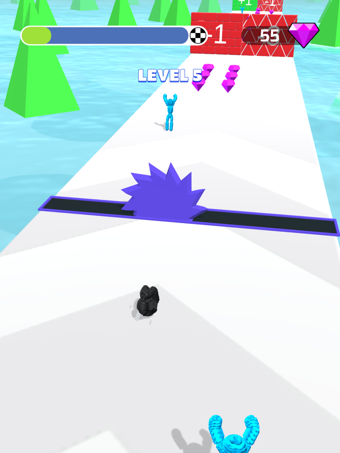Human Vehicle Rope-man 3d run