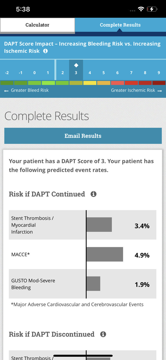 DAPT Risk Calculator