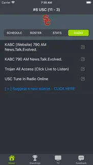 usc football schedules iphone screenshot 4