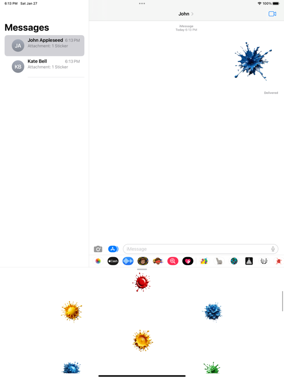 Screenshot #6 pour Paint Splat Stickers