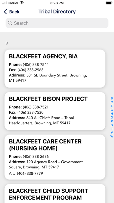 Blackfeet Law Enforcement, MT Screenshot