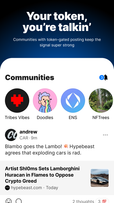 Tribes Web3 Messenger Screenshot