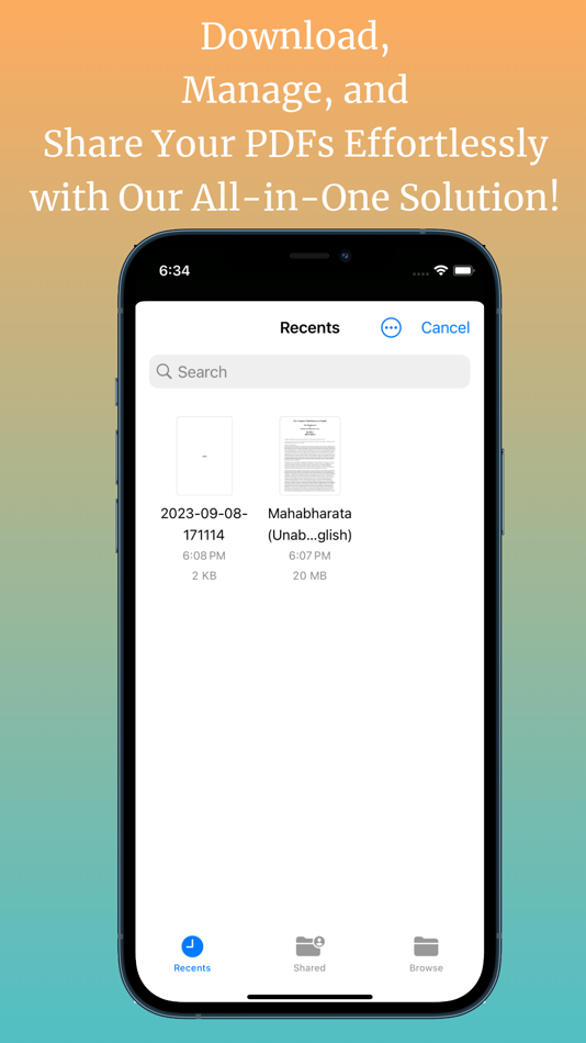 #5. PDF Manager and Downloader (iOS) Ved: Rajaram Bhaskaran