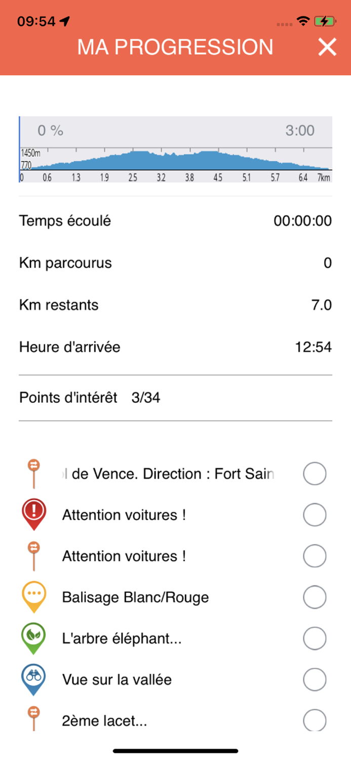Mhikes geo-guided hikes.