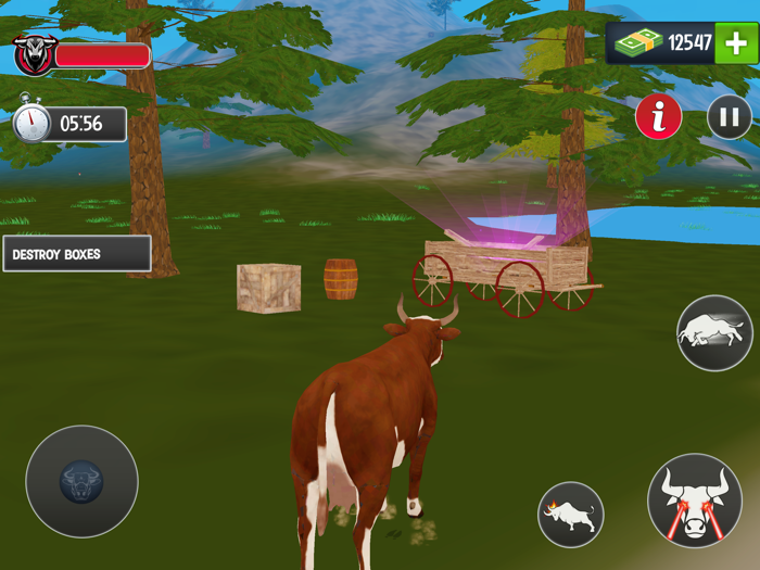 Scary Cow wild Animal Game