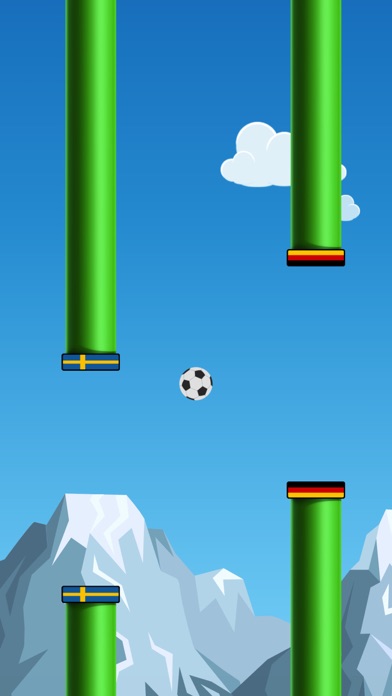 Screenshot #1 pour Flappy Euro Ball 2024