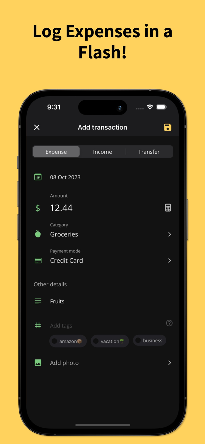 Expenses Manager Fast and Easy