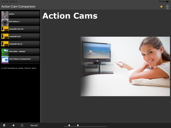 Screenshot #4 pour Action Cam Vergleich