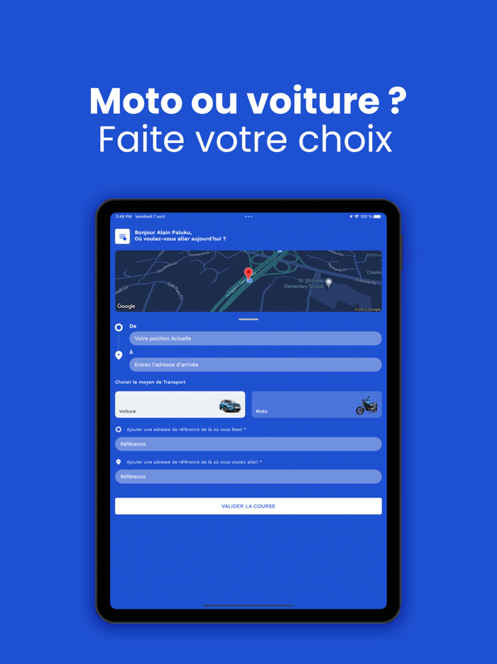 Tex - Request a ride