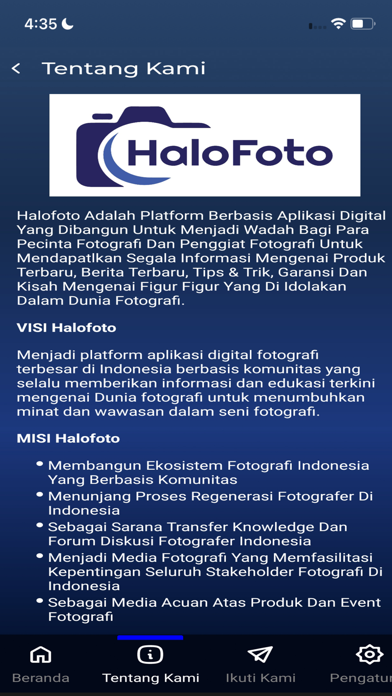 Halofoto App Screenshot
