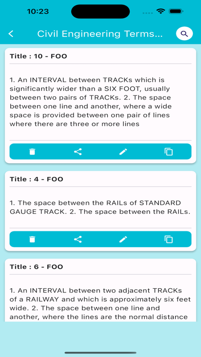 Civil Engineering Terms & Quiz Screenshot