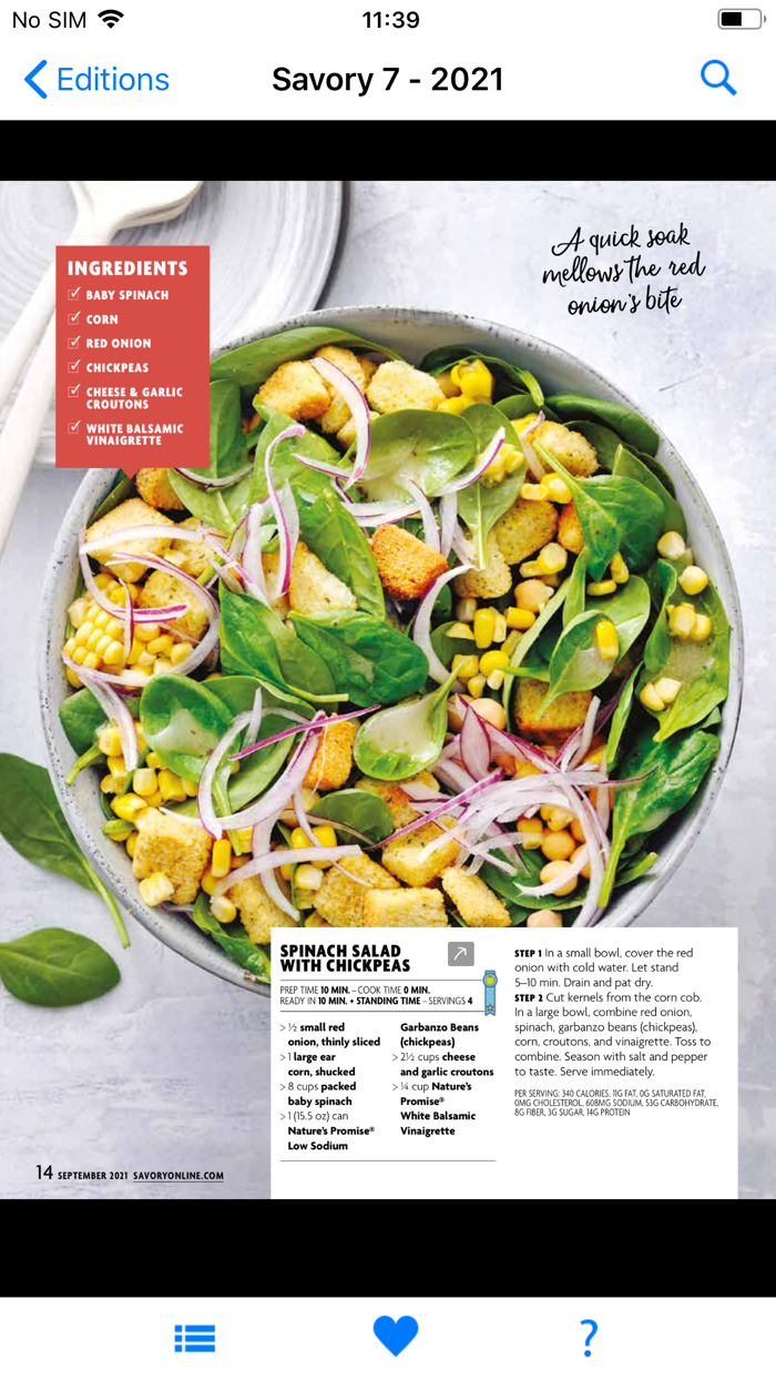 Savory Mag. Giant Food Stores