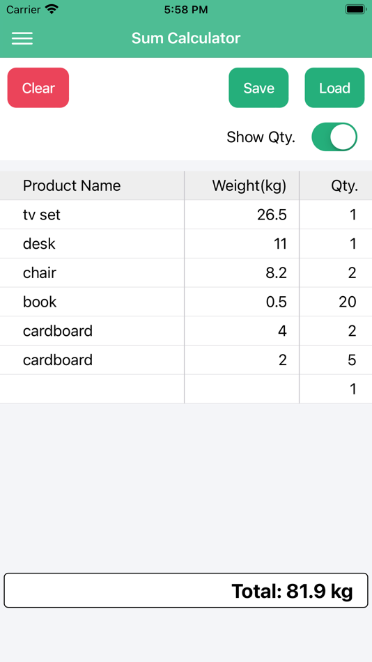 #2. Sum Calculator Memo (iOS) 由: Kouji Yamauchi