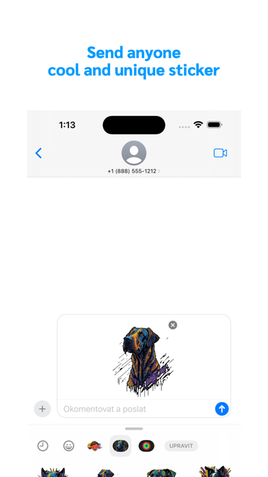 Graffiti Dog Stickers Screenshot